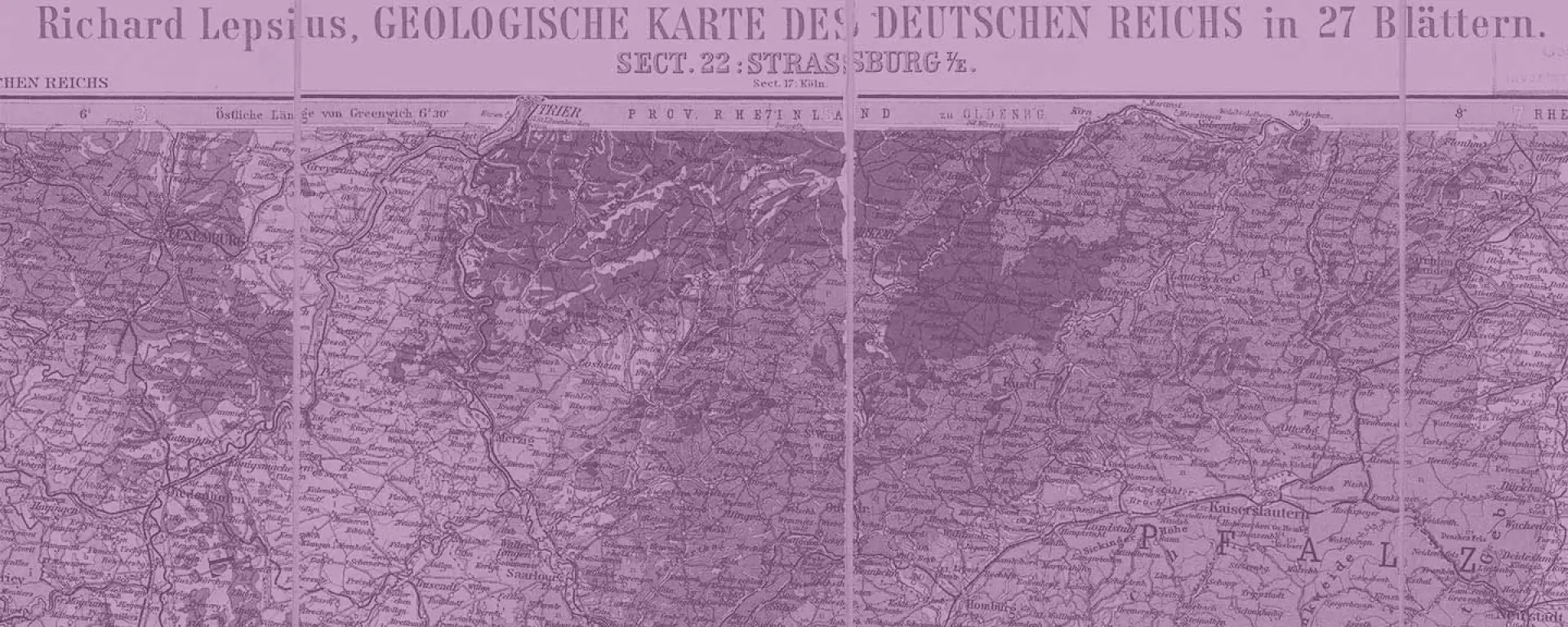 Ausschnitt Richard Lepsius, Geologische Karte, 1894–1897