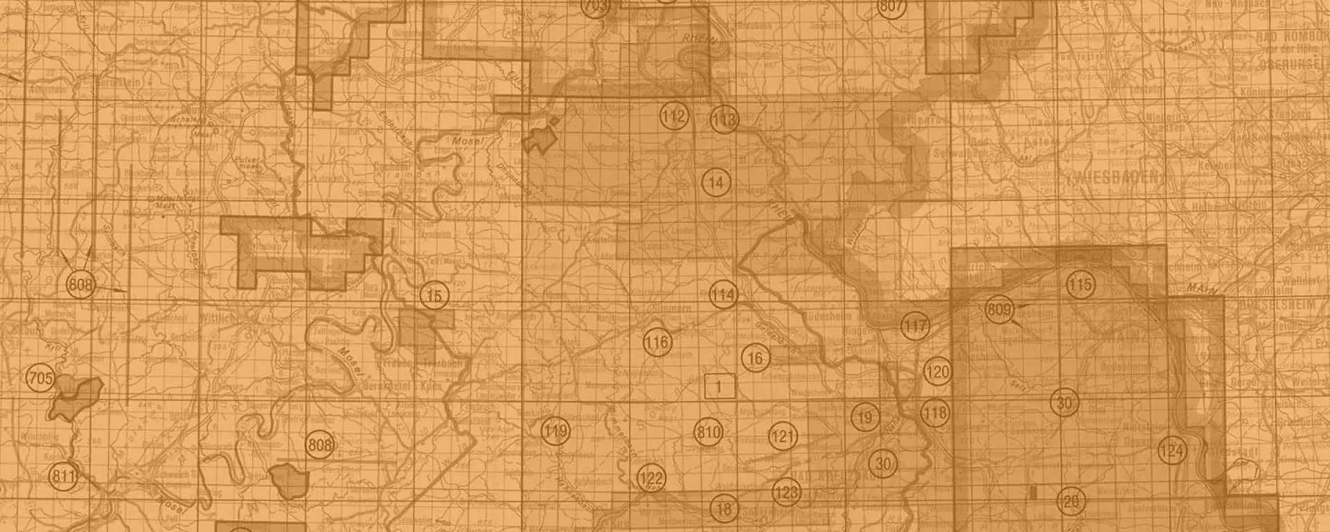 Landesvermessungsamt Rheinland-Pfalz, Karte der Bildflüge 1987/88 in Rheinland-Pfalz, 1987 (Ausschnitt)