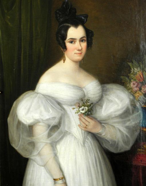 Charlotte Lauteren, 1835. Maler: Benjamin Orth