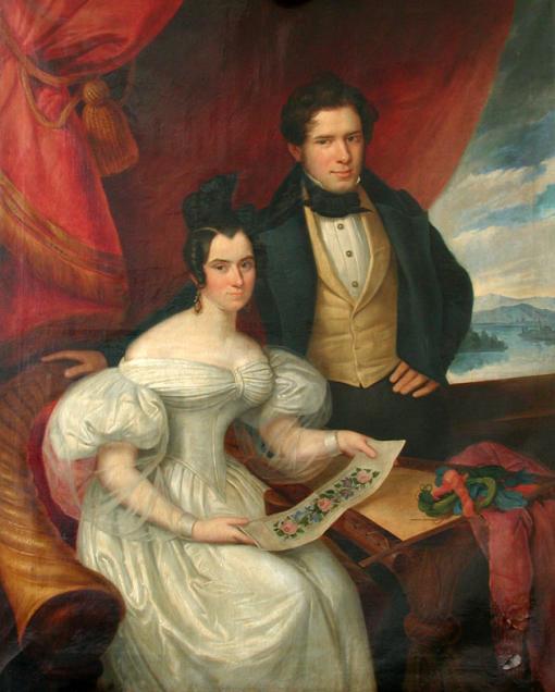 Charlotte und Christian Ludwig Lauteren, 1835. Maler: Benjamin Orth
